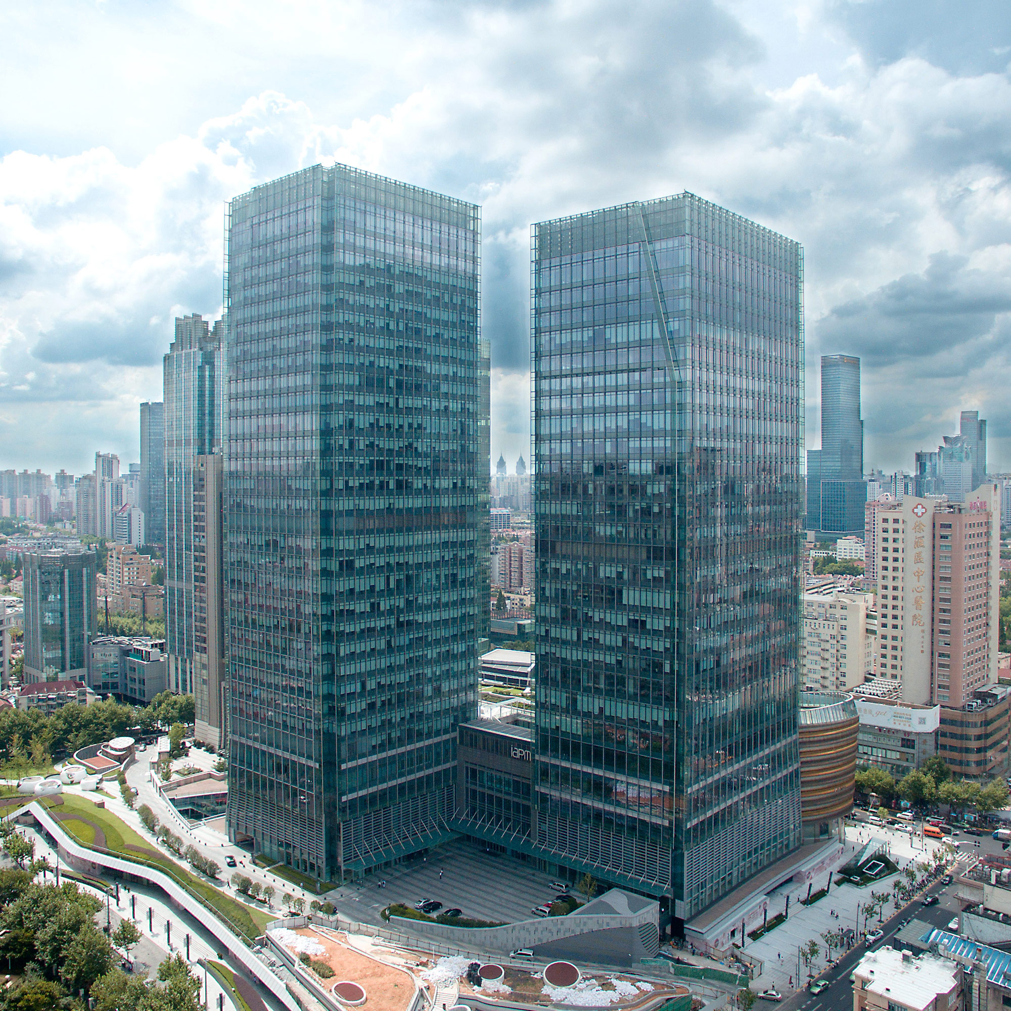 xuhui district, in the puxi core cbd, middle huaihai road in xuhui district
