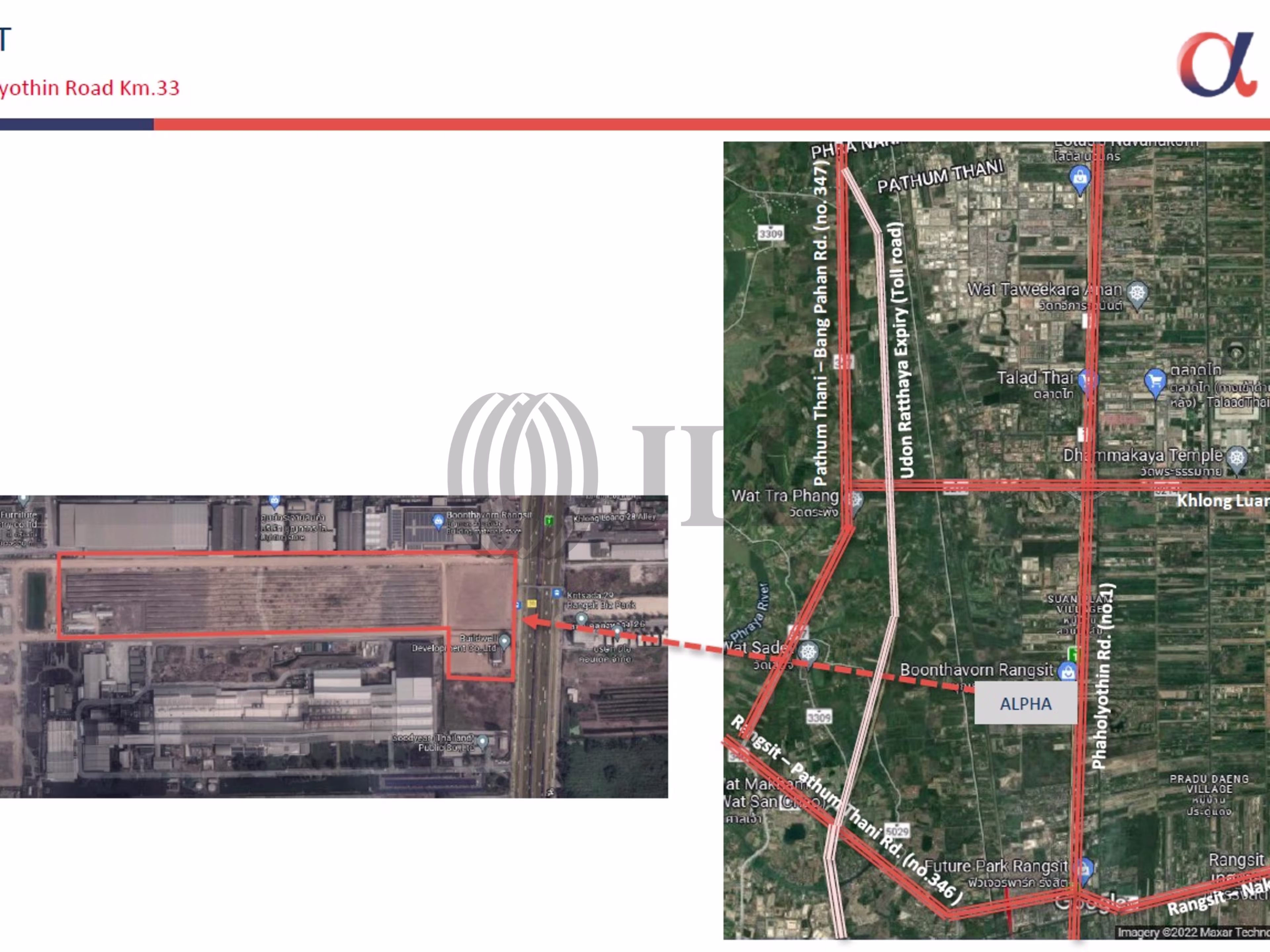 Warehouse and Factory at Rangsit Phahonyothin Km.33 (ALPHA)