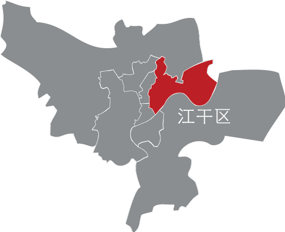 杭州江干区范围地图图片