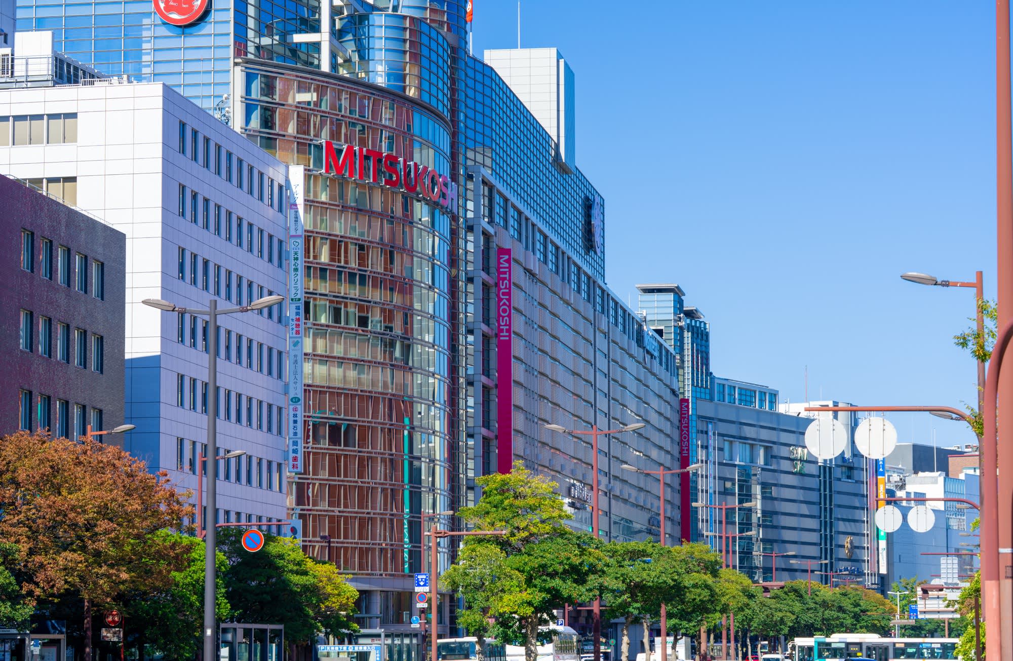 福岡市中央区（天神）の主要なビジネスオフィスエリアイメージ