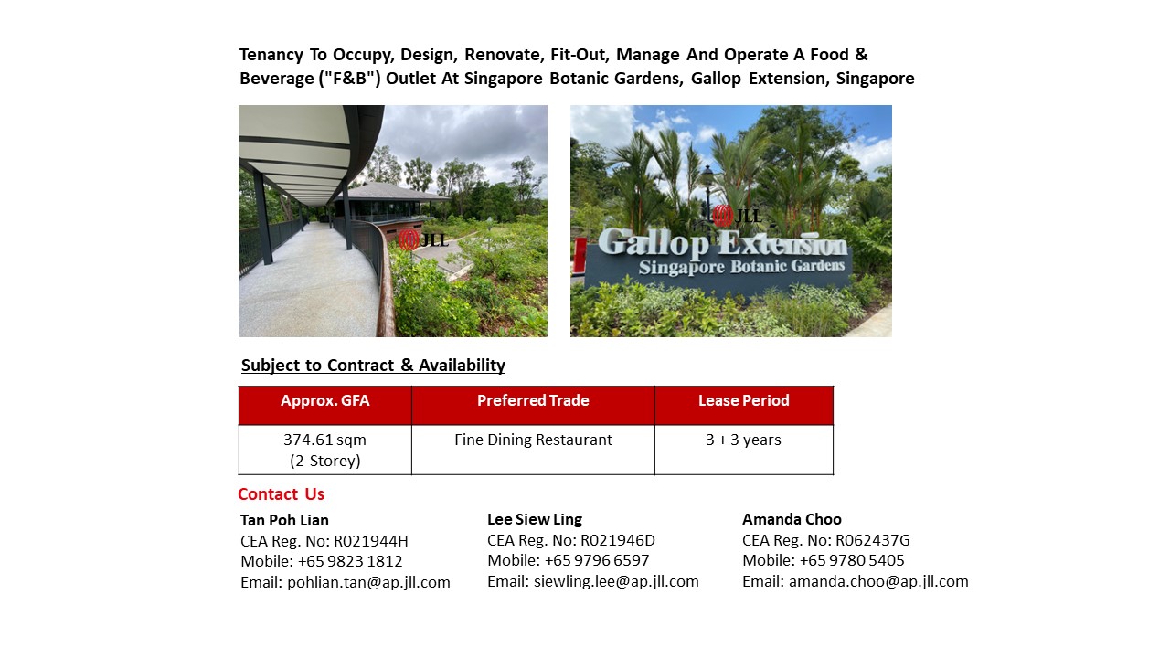 Singapore Botanic Gardens - Gallop Extension, 9 Gallop Road | JLL  Properties - SG