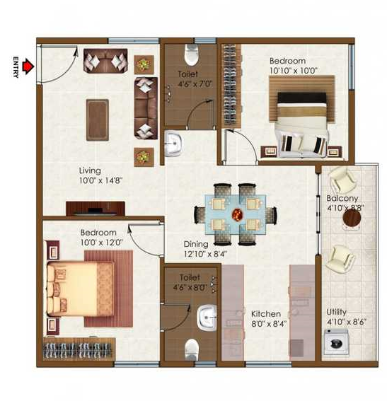 Opulent SRC Blue Bells Meenakshi Layout, Kammasandra Rd, Ananth Nagar