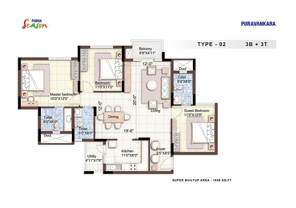 Purva Season Kaggadasapura Main Road Nagavarapalya, Bengaluru