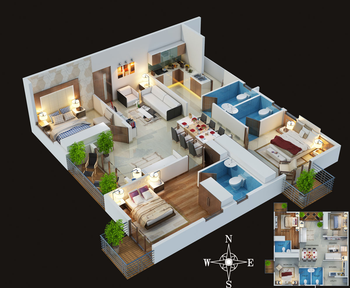 Whistling Woods Yelahanka Newtown, Bengaluru Apartments properties