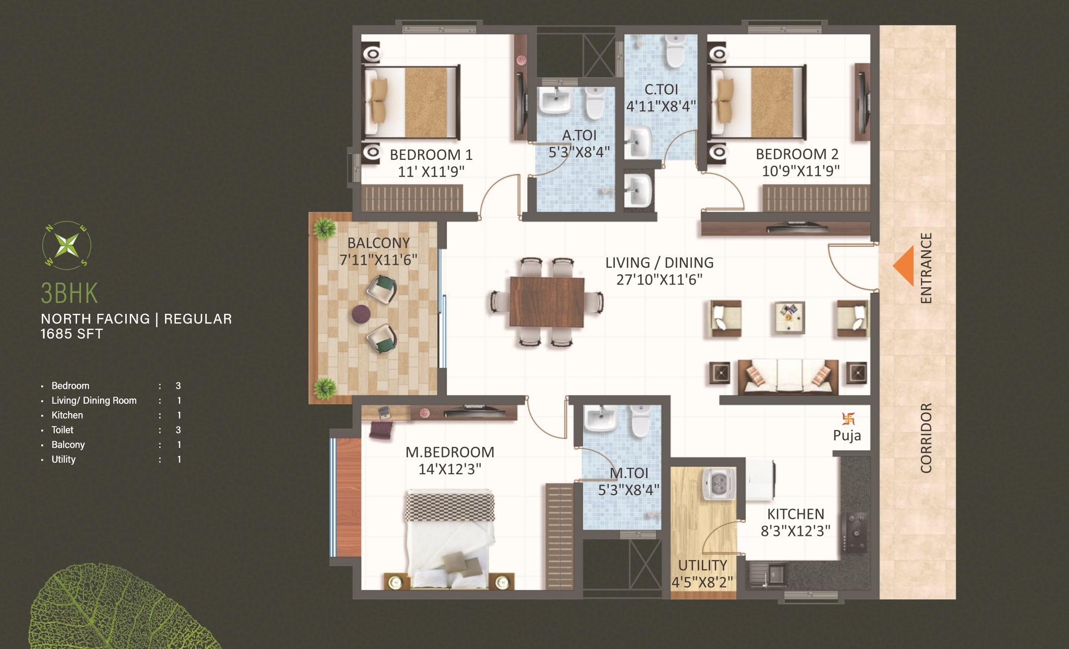 Tiara Gandimissama Road, Hyderabad Apartments properties JLL Homes